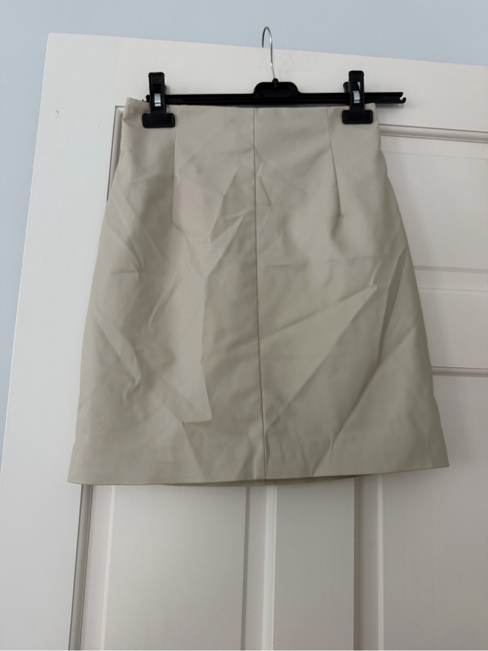 H&M Cream A-Line Mini Skirt